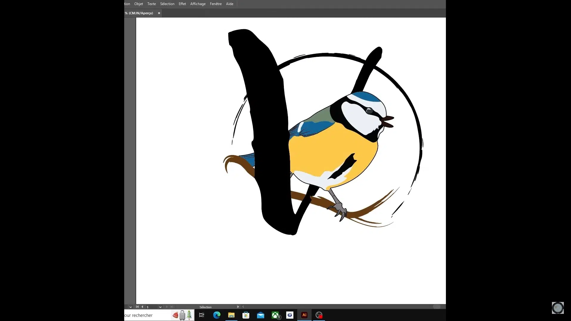Tutoriel de l'agence Videocom pour entrelacer une image et un texte dans un logo avec Illustrator