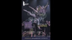 Affiche du gala de danse 2024 avec les détails de l'événement