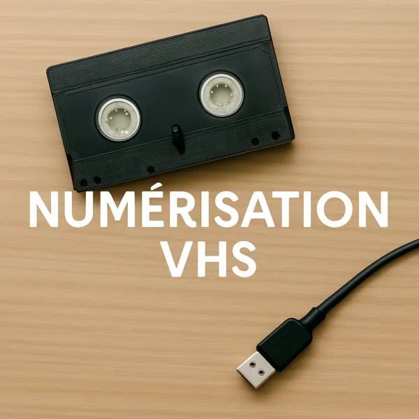 Numérisation de cassette VHS vers format numérique – service VidéoCom